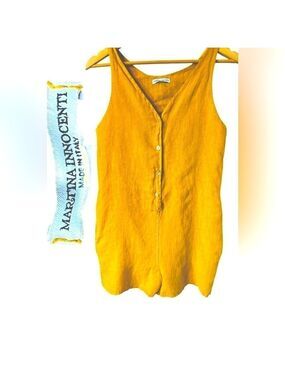 Martina Innocenti Linen Romper US XS